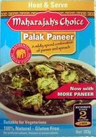 Palak Paneer Report Card