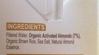 Unsweetened Activated Almond Milk Ingredients