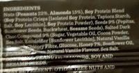 Carman's Gourmet Protein Bar Salted Dark Choc & Almond Ingredients