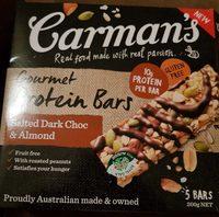 Carman's Gourmet Protein Bars Salted Dark Choc & Almond Report Card