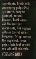 YoPro High In Natural Protein Strawberry Yoghurt Ingredients