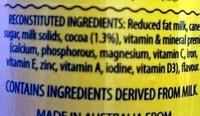 Fortified Milk Chocolate Flavour Ingredients