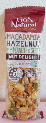 Macadamia Hazelnut With Peanuts And Seeds Bar