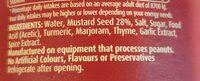 Masterfoods Wholegrain Honey Mustard Ingredients