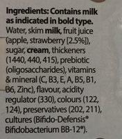 Body Boost Strawberry Ingredients