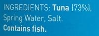Tuna - Chunky Style In Spring Water Ingredients