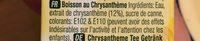 Boisson Au Chrysanthme Ingredients