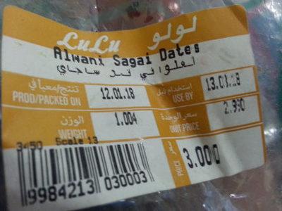 Alwani Sagai Dates